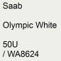 Preview: Saab, Olympic White, 50U / WA8624.